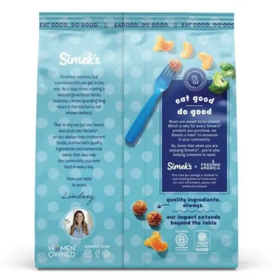 Simek's Mini Beef Meatballs - Frozen - 12oz image {1}