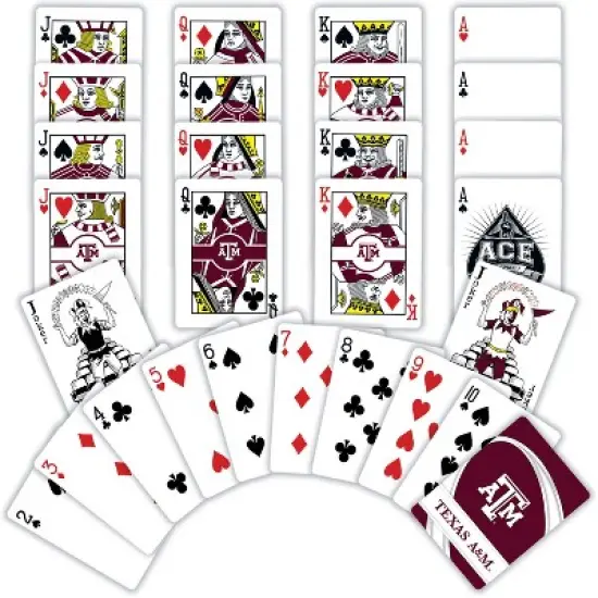 MasterPieces Officially Licensed NCAA Texas A&M Aggies Playing Cards - 54 Card Deck for Adults image {2}