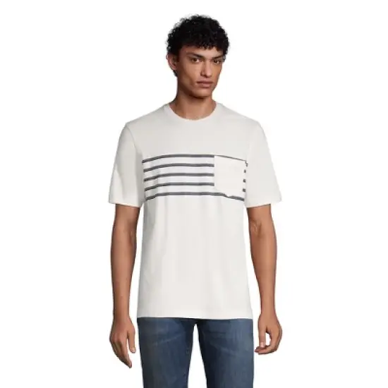 Lands' End Men's Super-T Short Sleeve T-Shirt with Pocket image {16}