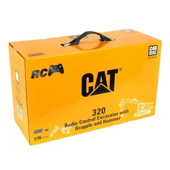 Diecast Masters 1/16 Radio Control Caterpillar 320 Excavator with Bucket, Grapple and Hammer 28005 image {7}