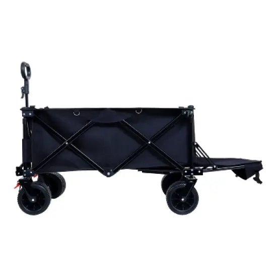 Foldable Wagon with Extended Tailgate, Waterproof Dustproof UV Resistant Wagon Rain Covers, Heavy Duty 400LBS image {1}