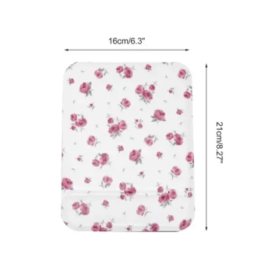 Unique Bargains Women Durable Makeup Mirror for Travel Red 1 Pc image {1}