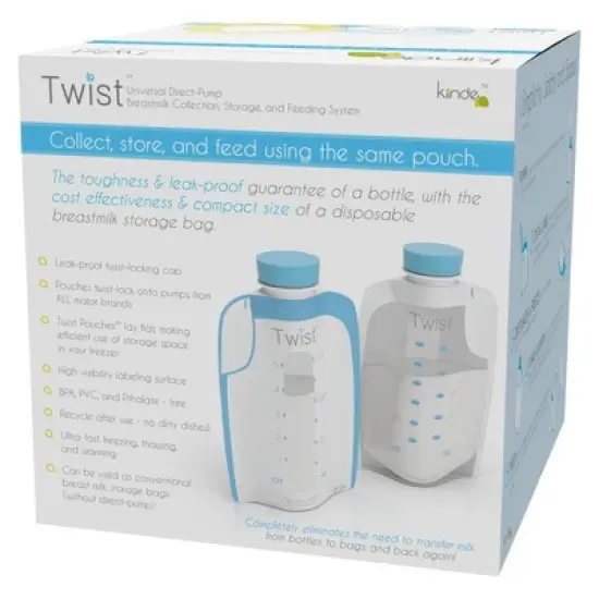 Kiinde 40ct Twist Breast Milk Storage Pouch image {6}