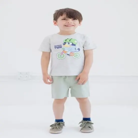 Bluey T-Shirt and Shorts Outfit Set Toddler to Little Kid  image {4}