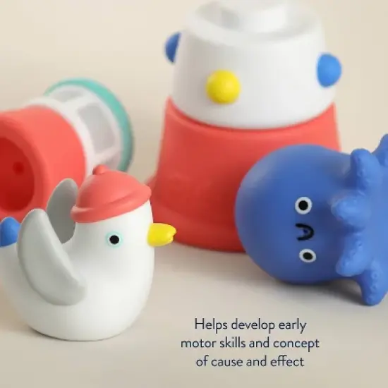 Itzy Ritzy Nautical Bath Stack Set - 5pc image {4}