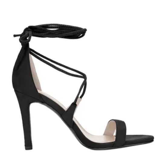 Allegra K Women's Stiletto Heel Lace-up Sandals image {6}