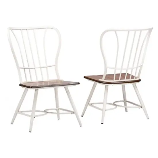 Longford Industrial Dining Chair (Set Of 2) - Baxton Studio image {4}