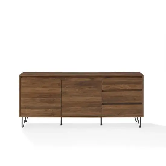 Teagan Record Storage Sideboard Brown Oak - Crosley image {8}