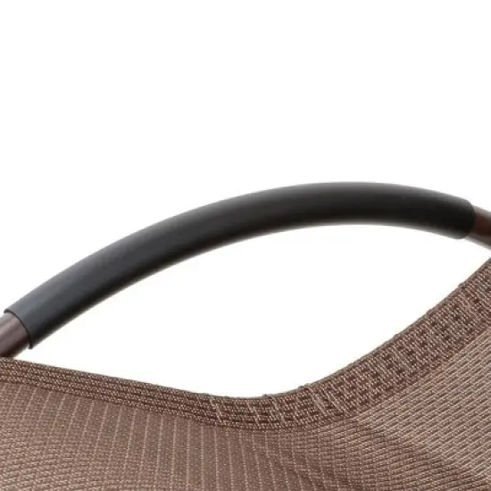 Outdoor Double Chaise Lounge Chair Rocking Bed with Sun Shade & Wheels - Brown - Crestlive Products: Patio Pool Furniture, UV-Resistant image {5}