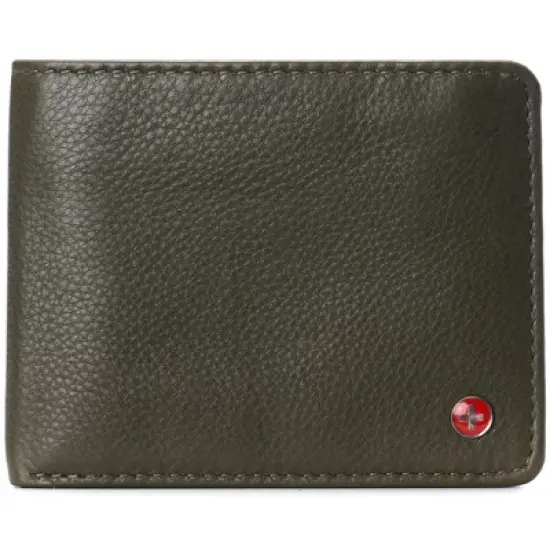 Alpine Swiss RFID Connor Passcase Bifold Wallet For Men Leather Comes in a Gift Box image {7}