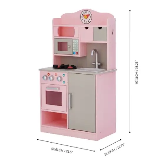 Teamson Kids  Little Chef Florence Classic Play Kitchen  Pink / Grey  TD-11708P image {3}