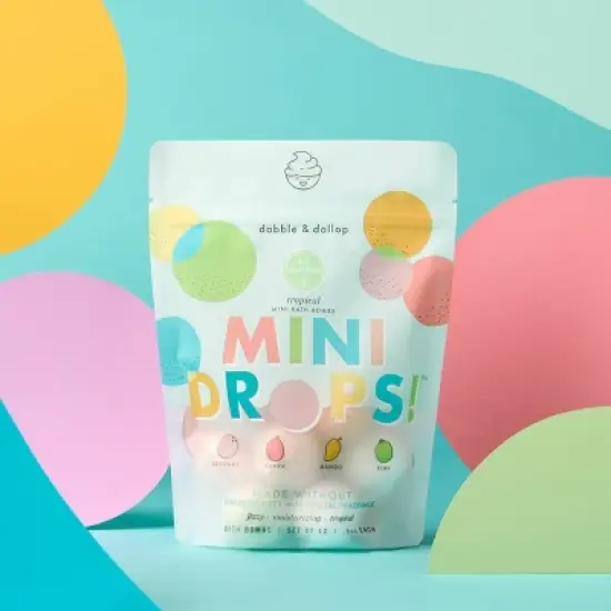 Dabble & Dollop Mini Bath Bombs - Tropical - 12ct/0.8oz image {3}