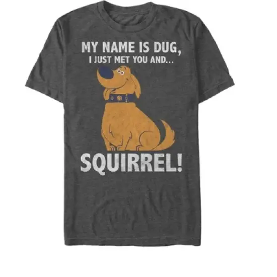 Men's Up My Name is Dug Squirrel T-Shirt image {3}