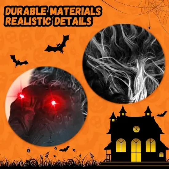 Halloween Spider Decorations, Scary Lifting Shaking Spiders Outside Realistic Fake Hairy Spider Props for Halloween Decorations Indoor Outdoor Yard image {3}