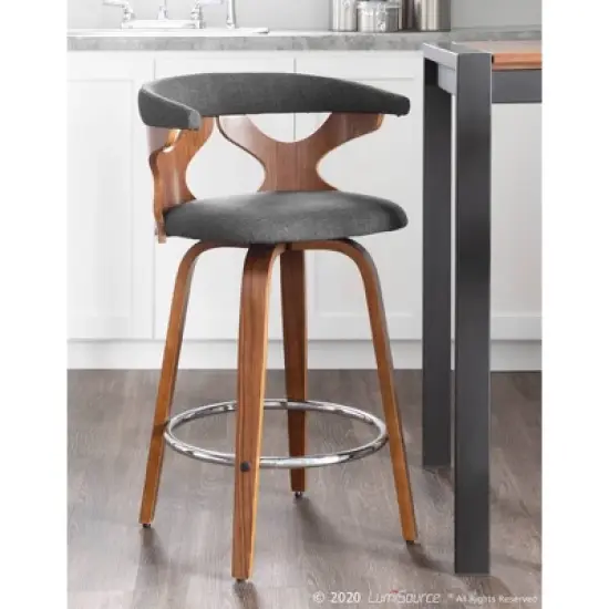 Set of 2 Gardenia Upholstered Counter Height Barstools - Lumisource image {10}