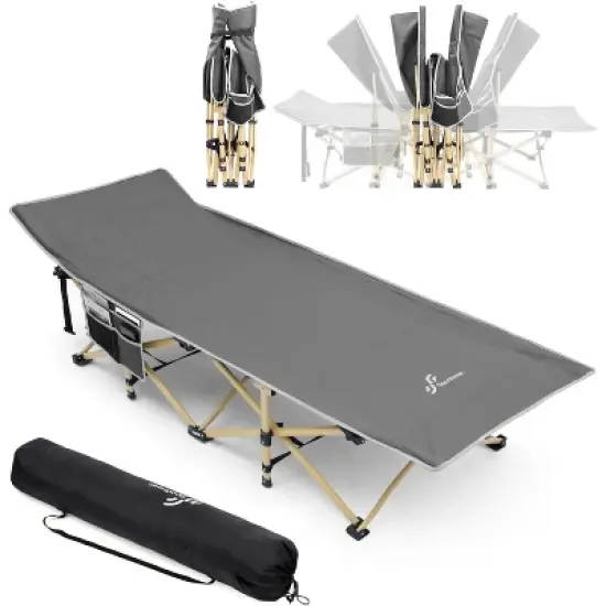 Sportneer Camping Cot: 1200D Double Layer Oxford Foldable Camping Cots for Adults image {6}