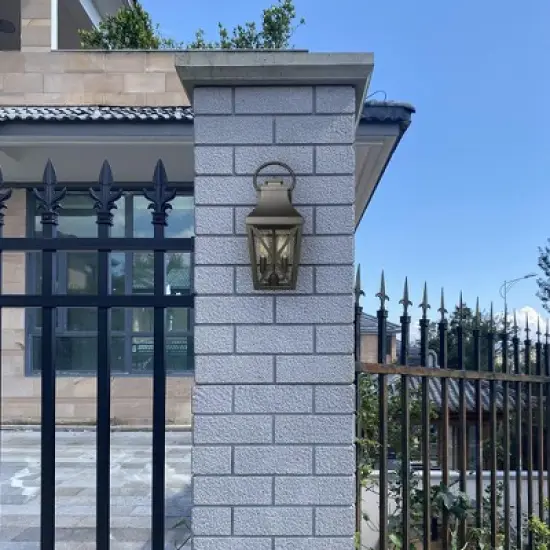 YUHAO Garage Patio Front Door Balcony Anti-Rust Waterproof Outdoor Wall Light Modern  Black(1 PACK) image {13}