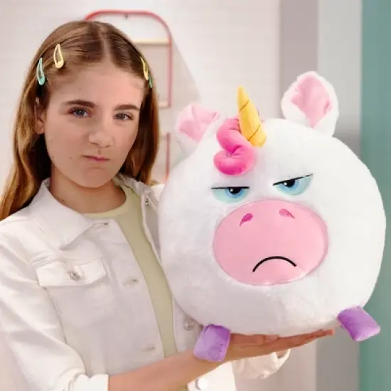 Hangry Petz: Luna Unicorn - 12" White-Pink-Purple Animal Plush image {4}