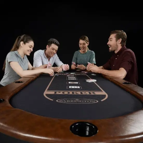 Barrington Premium Texas Hold'em 10 Player Poker Table image {1}