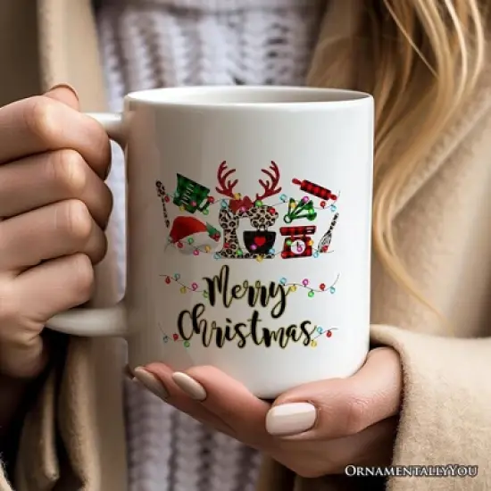 Baker Buffalo Plaid Christmas Mug, Baking Gift (Non-Custom Only)| OrnamentallyYou image {2}