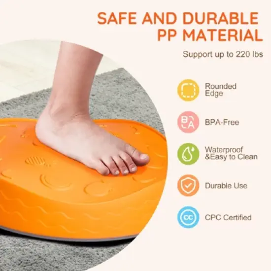 VEVOR Balance Stepping Stones for Kids, 5 PCS, Up to 220 lbs, Non-Slip Toddlers Sensory Stepping Stones, Toys for Children Aged 3 4 5 6 7 8+ image {5}