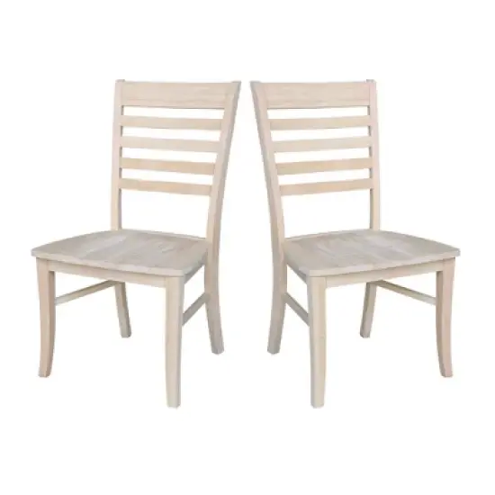 Set of 2 Cosmo Roma Ladderback Chairs - International Concepts image {10}