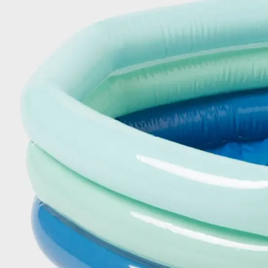 5.91'' x 1.97'' x 7.87'' Mini 3 Ring Pool 43 gal Oval Kiddie Pool - Sun Squad&trade; image {3}