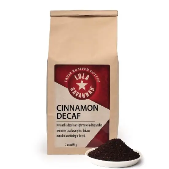 Lola Savannah Cinnamon Ground Decaf Coffee - 32oz image {9}