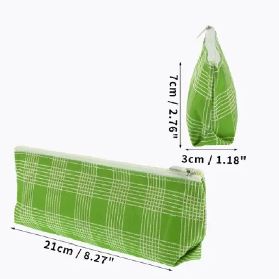 Unique Bargains Zipper Pencil Pen Case Stripe Pattern image {5}