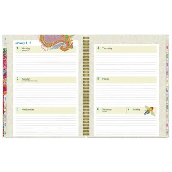 Lang 2024 Weekly/Monthly Planner 11"x9.5" Deluxe Ladybird image {3}