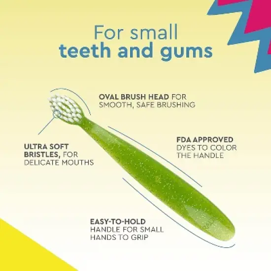 RADIUS Totz Toothbrush, For Delicate Teeth & Gums, Children 18 Months+ (Pack of 3) image {1}