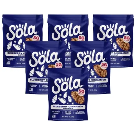 Sola Blueberry Cinnamon Granola - Case of 6/11 oz image {3}