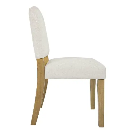HomePop Open Back Upholstered Dining Chair: Modern Design, Plywood Frame, Polyester Fabric, Spot Clean image {2}