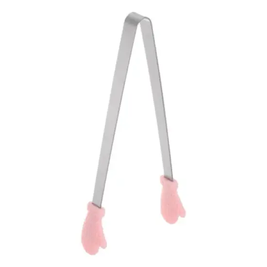 Unique Bargains Stainless Steel Tiny Gloves Shape Cooking Kitchen Food Tongs image {13}