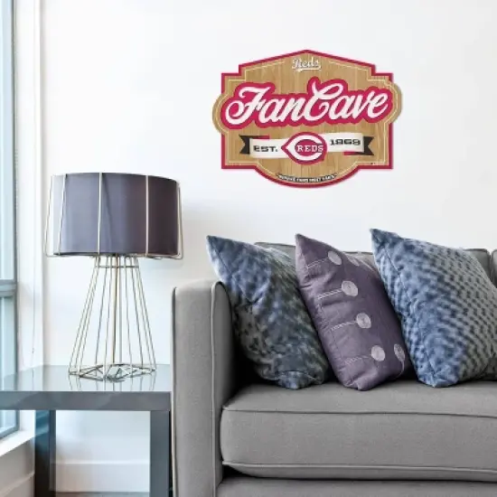 MLB Cincinnati Reds Fan Cave Sign image {1}