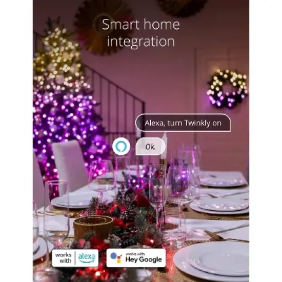 Twinkly Strings App-Controlled LED Christmas Lights Indoor and Outdoor Smart Lighting Decoration image {6}