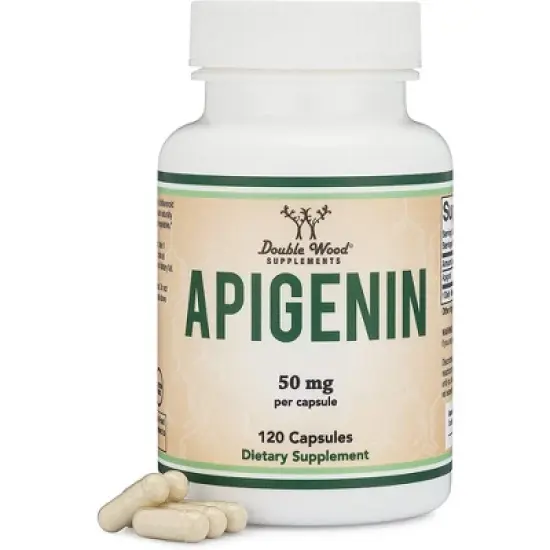Apigenin - 120 x 50 mg capsules by Double Wood Supplements - Bioflavonoid for Relaxation and Sleep Support image {5}