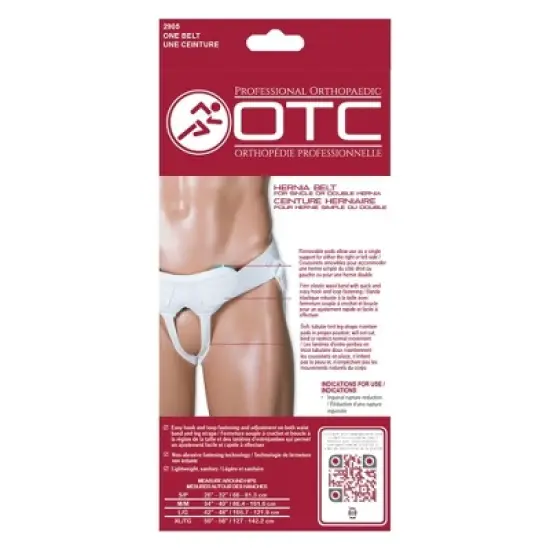 OTC Medical Hernia Belt for Single or Double Hernia, Non Abrasive Truss for Inguinal or Scrotal Hernia Support image {4}