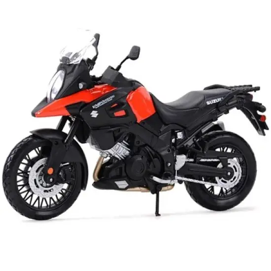 Suzuki V-Strom Red and Black 1/12 Diecast Motorcycle Model by Maisto image {1}