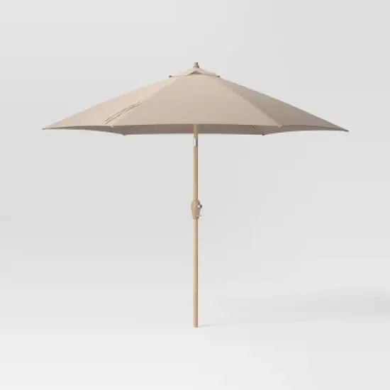 9'x9' Market Patio Umbrella - Light Wood Pole - Threshold&trade; image {18}
