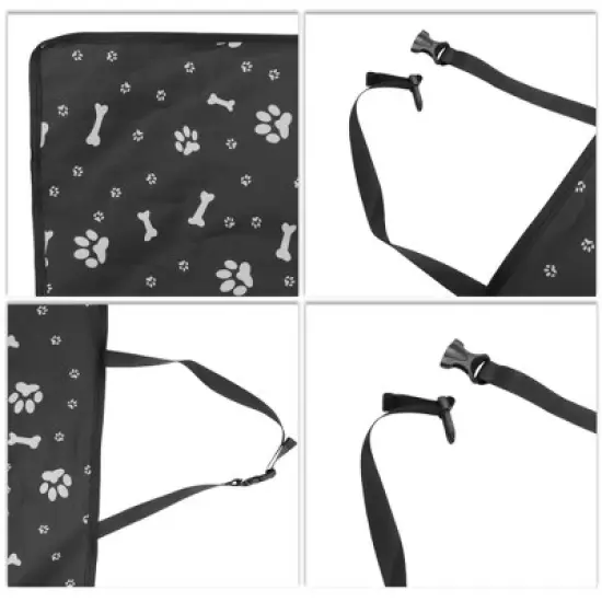 Unique Bargains Durable Bone Paw Pattern Car Seat Cover 1 Pc image {2}