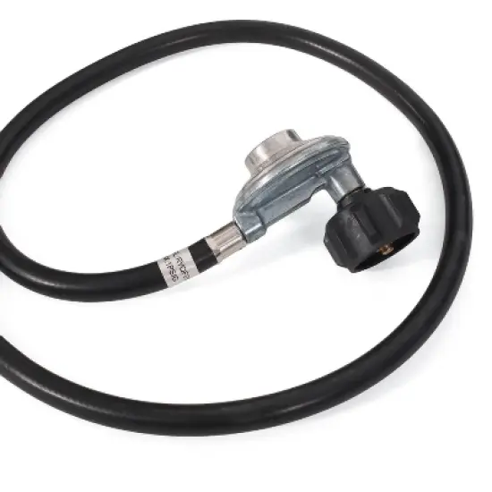 Wellington Outdoor 50000 BTU Rectangular Fire Pit with Tank Holder Brushed Black - Christopher Knight Home image {4}