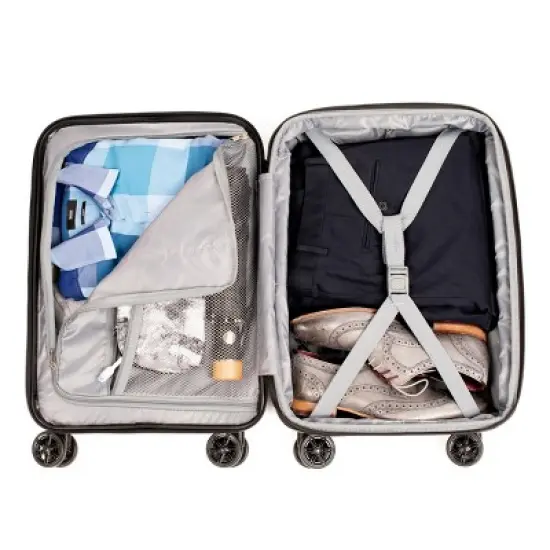 Nonstop New York 3 Piece Set (20" 24" 28") 4-Wheel Luggage Set + 2 packing cubes image {8}