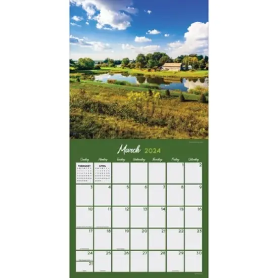 TF Publishing 2024 Wall Calendar 12"x12" Midwest is Best image {1}