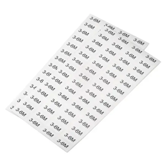 Unique Bargains Self-Adhesive Kids Clothing Size Sticker Labels 2 Sheets image {5}