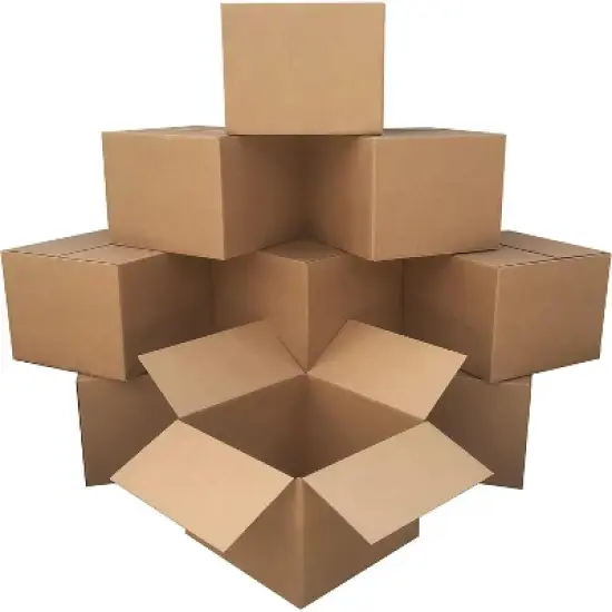 UBMOVE Pack of 10 Large Moving Boxes 20" x 20" x 15" Moving and Storage Boxes image {7}