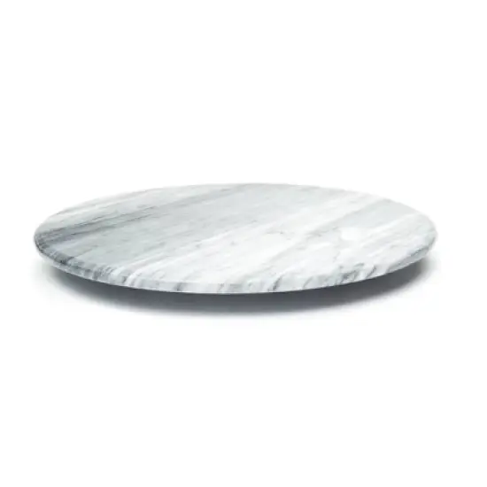 Fox Run 12" Marble Lazy Susan White : Round Marble Turntable, Serving Tray, Hand Wash image {5}
