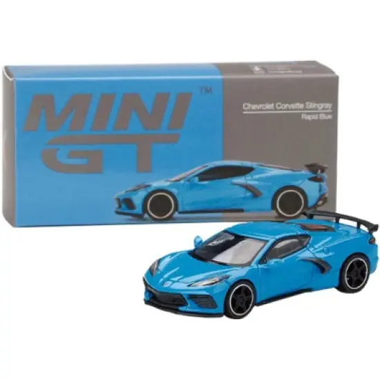 2020 Chevrolet Corvette C8 Stingray Rapid Blue Limited Edition to 3000 pieces 1/64 Diecast Model Car by True Scale Miniatures image {3}