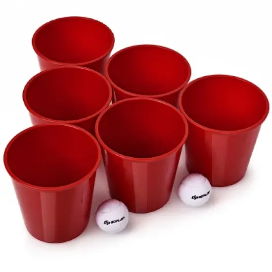 Costway Yard Pong Giant Pong Game Set Carry Bag Outdoor Backyard Game image {9}