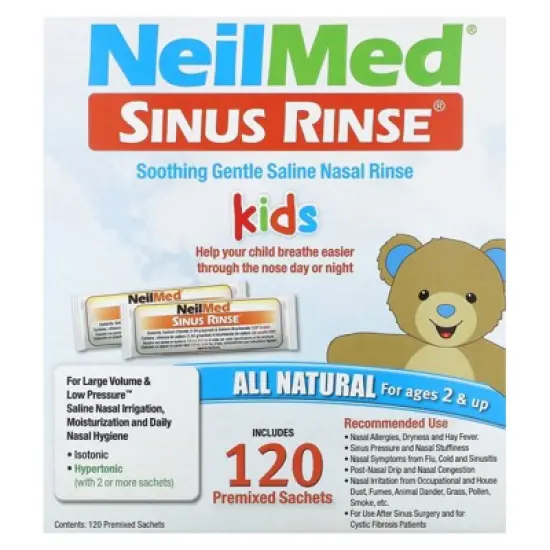 Neil Med Sinus Rinse Pediatric Packets, Premixed 120/box image {5}